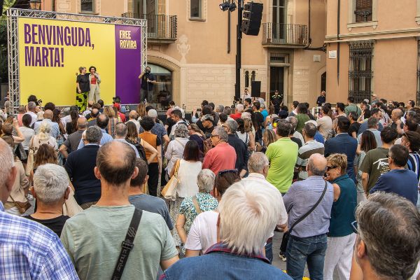 Benvinguda de Marta Rovira a Vic