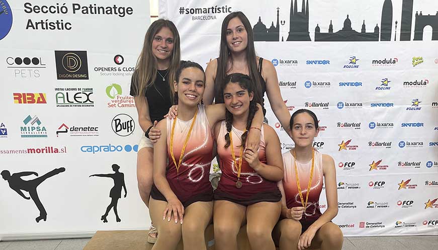 Cinco patinadoras del Patinaje Artístico Vic participan en la I Copa de Barcelona