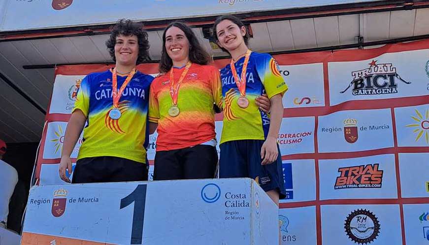 Alba Riera se proclama subcampeona estatal de trial