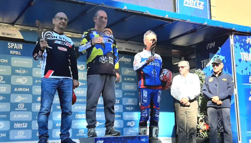 Josep Auferil, subcampió del món de trial vintage