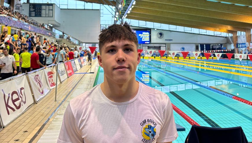 Marc Cardona del CN Centelles als Campionats d’Espanya Júnior d’Hivern a Sabadell