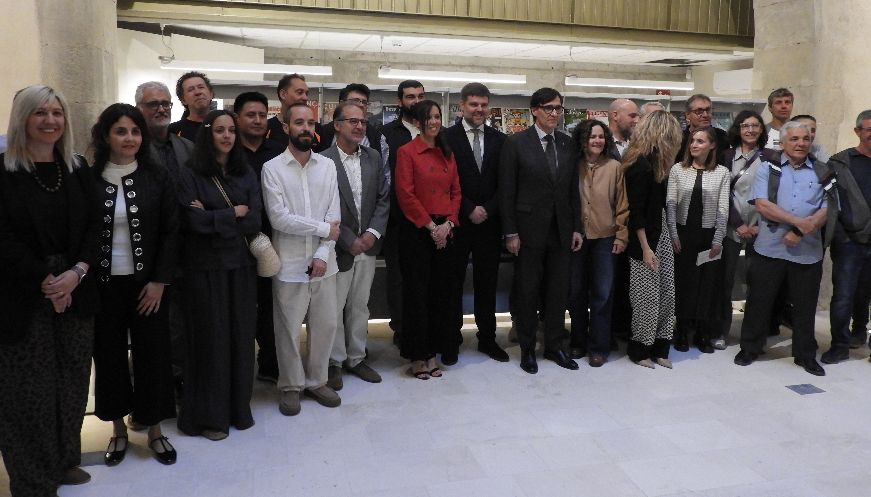 El president de la Generalitat i la consellera de cultura inauguren la nova biblioteca de Centelles