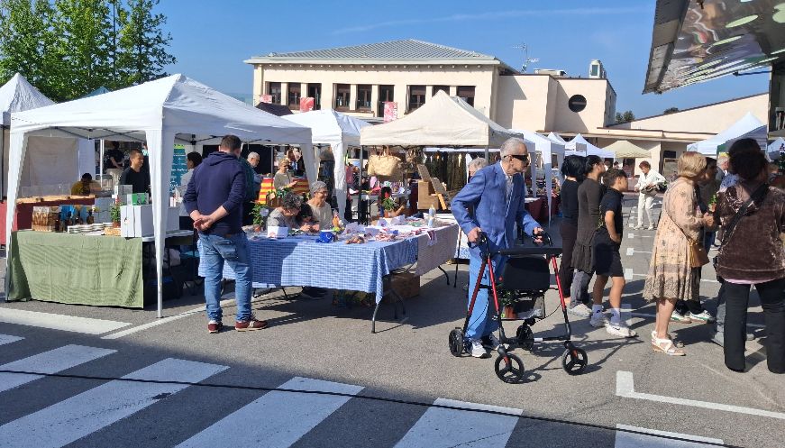 La Fira de la Primavera omple la plaça Monmany amb un ambient festiu i desenes de visitants